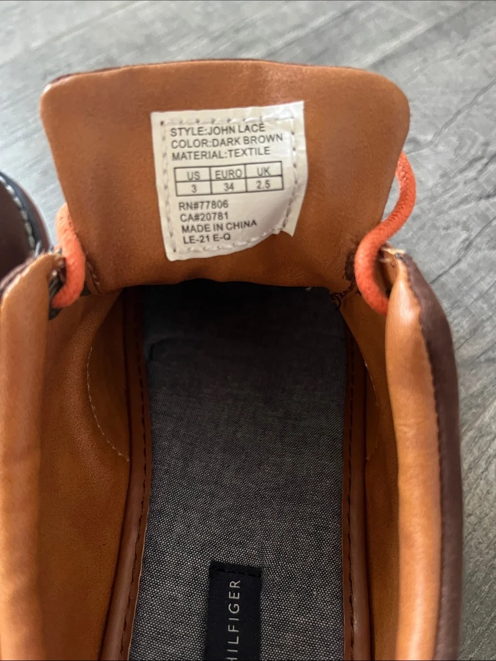 Tommy Hilfiger Brown Suede Chukka with Orange Laces